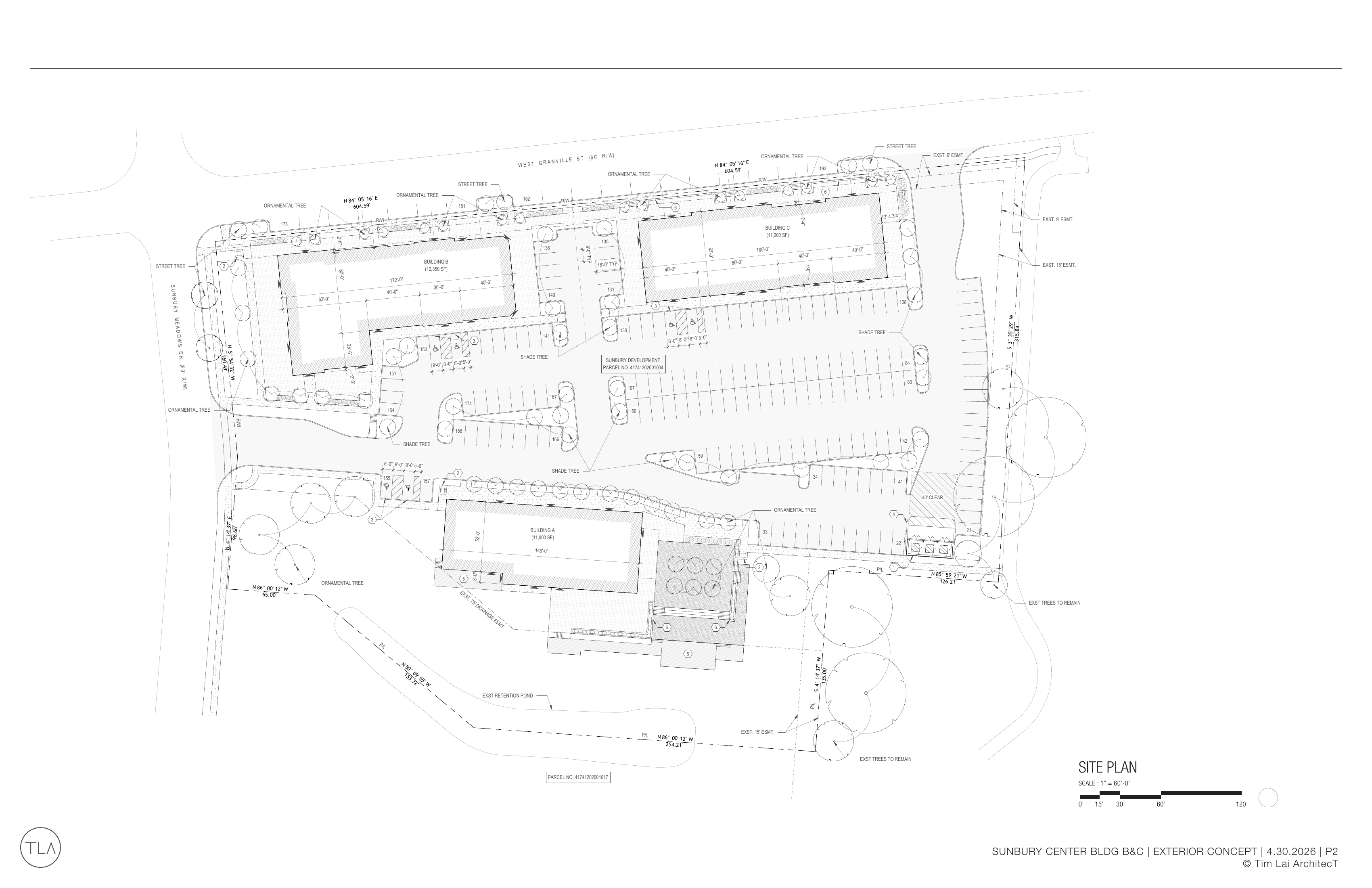 Sunbury Center site plan