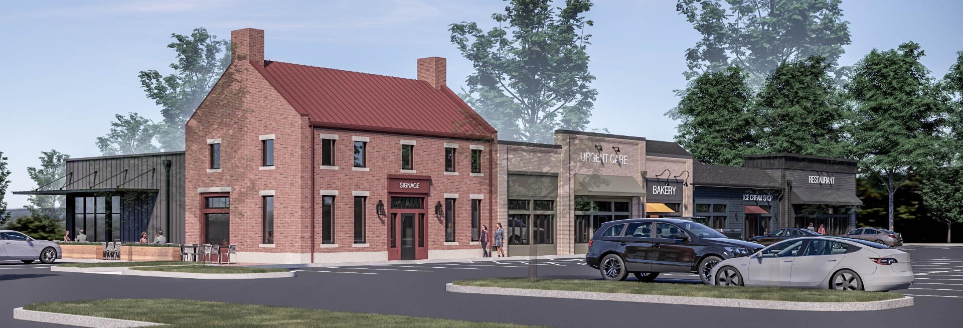 Building C — Parking Lot Elevation Alt View